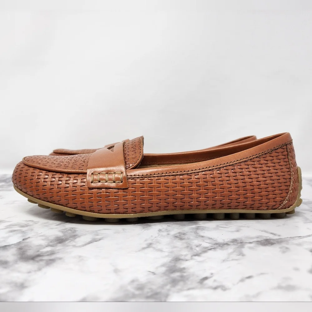 Born Malena Woven Leather Driving Loafers - Picture 5 of 12